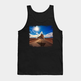 UFO in Desert Tank Top